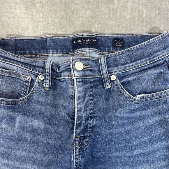 Lucky Brand Women’s 8/29‎ Medium Wash Ava Mid Rise Skinny Denim Jeans - Picture 3 of 8